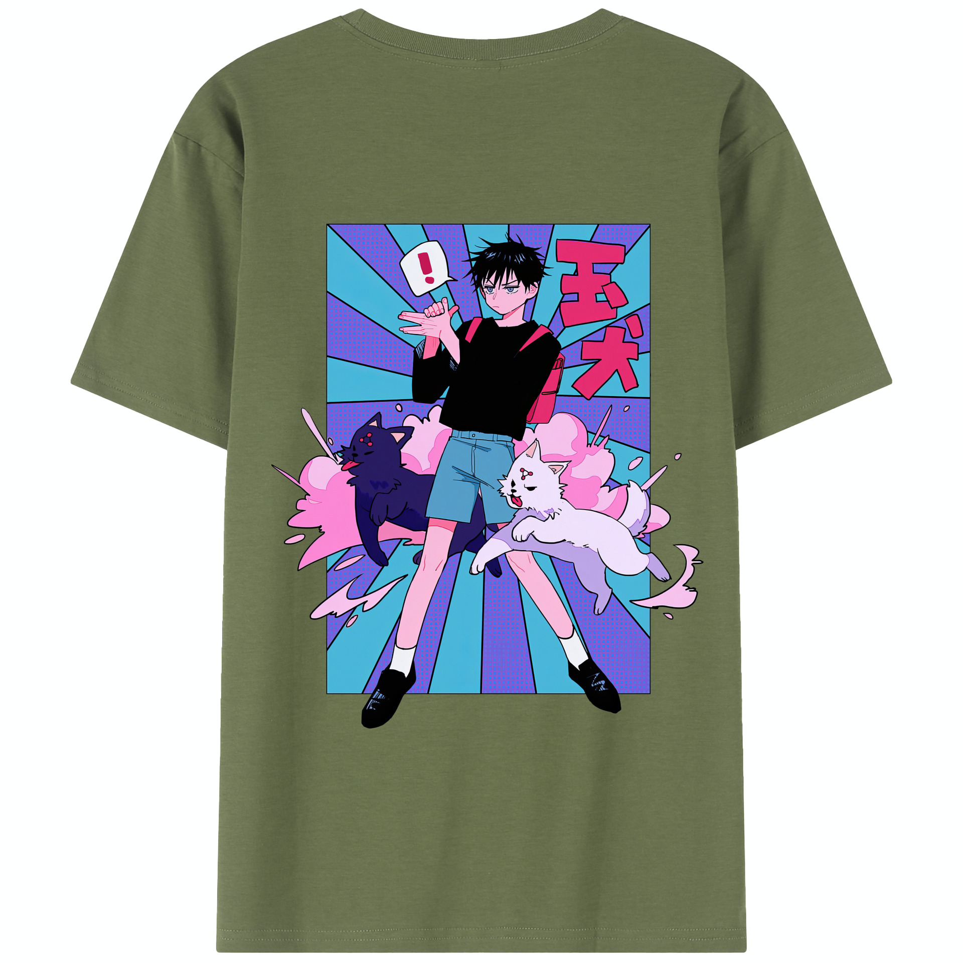 （画像用） 呪術廻戦 Jujutsu Kaisen 綿100％半袖Tシャツ（背面プリント）